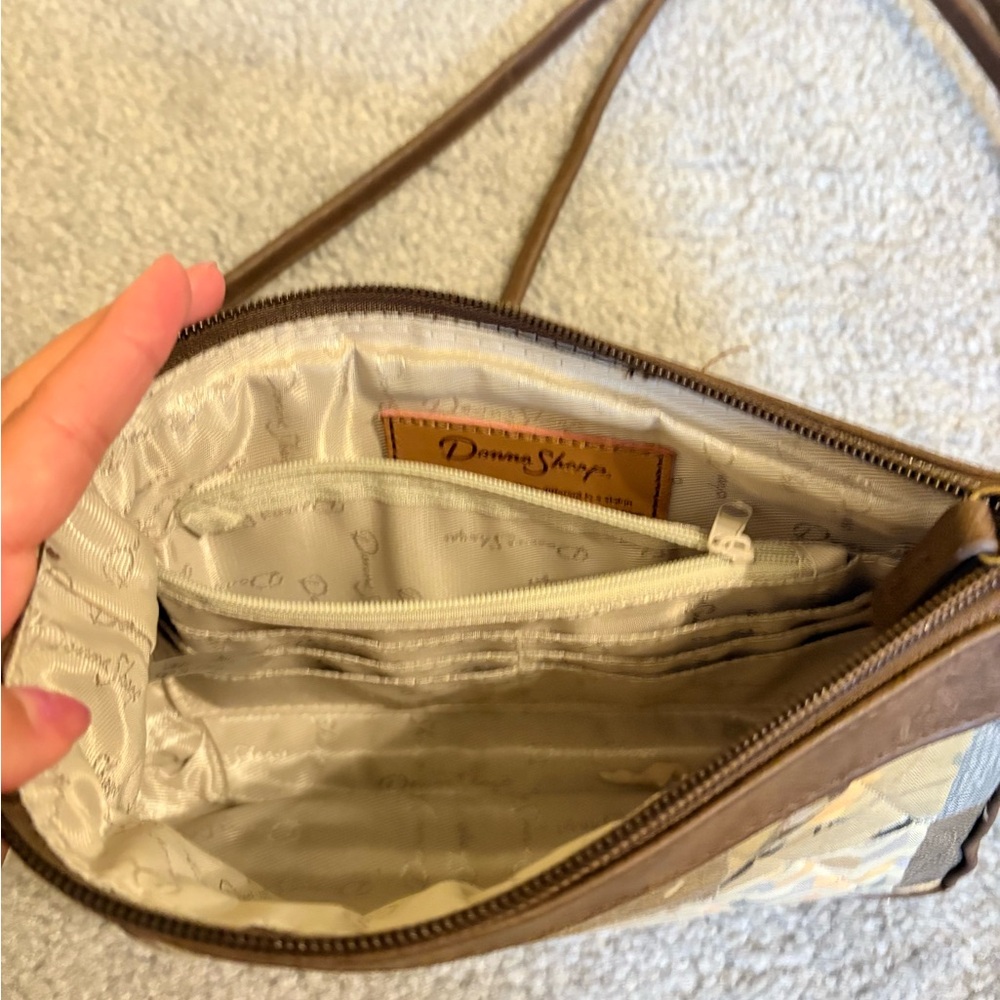 Brown Patchwork Shoulder Bag - image 3